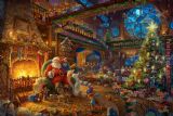 Santa Paintings - Santa's Workshop by Thomas Kinkade